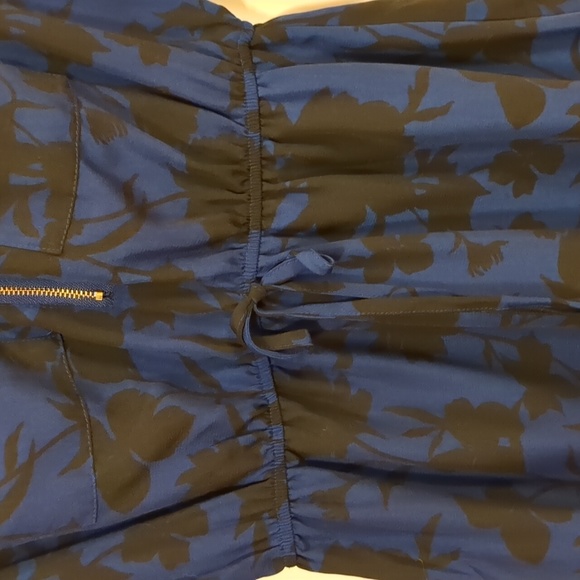 *3/$25 Streetwear Society zip front shirred waist dress, S - Picture 4 of 7